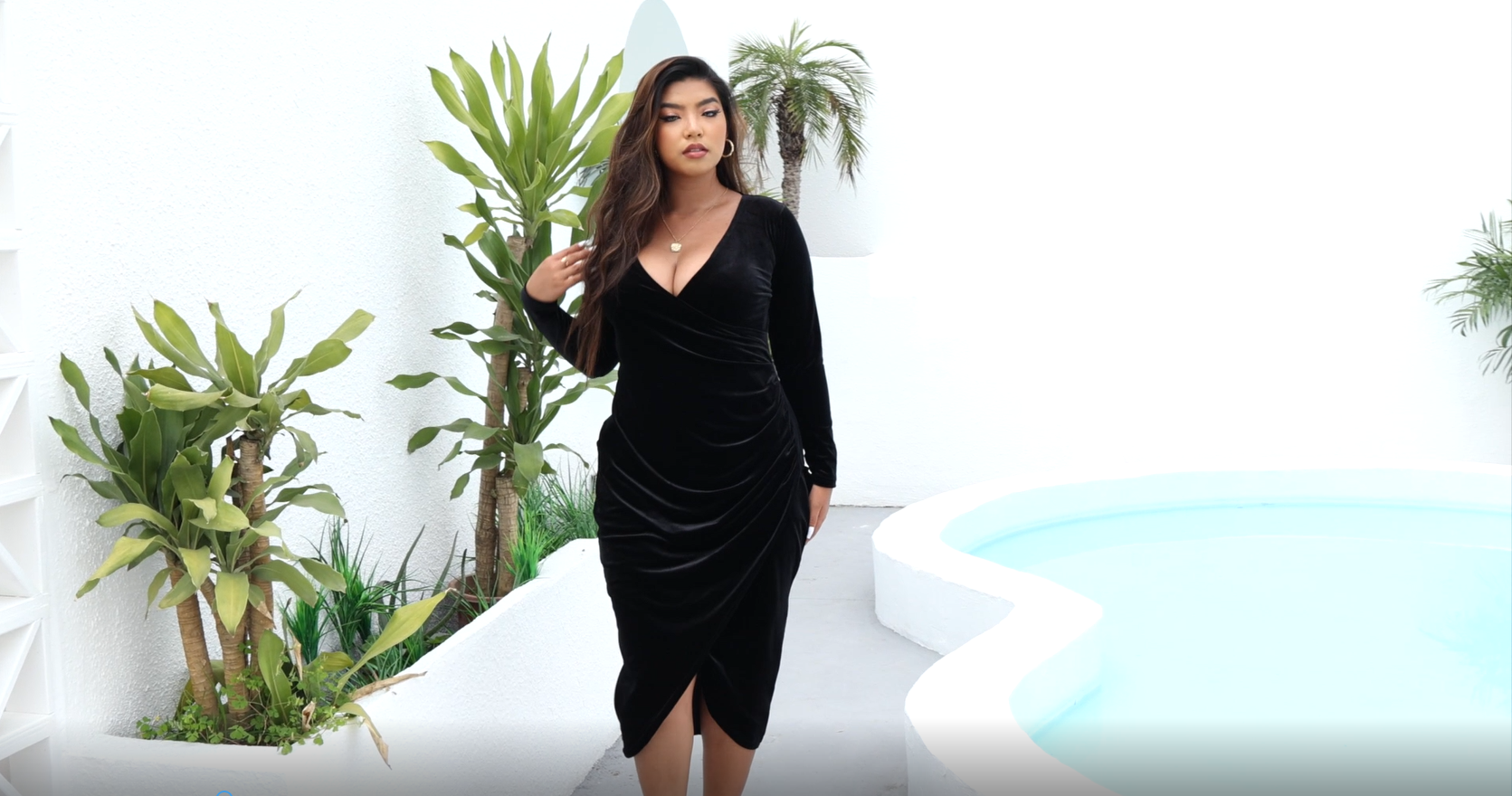 Amazon.com: TINSTREE Womens Plus Size Long Sleeve Velvet Bodycon